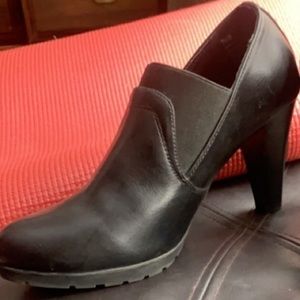 Black boots with heels